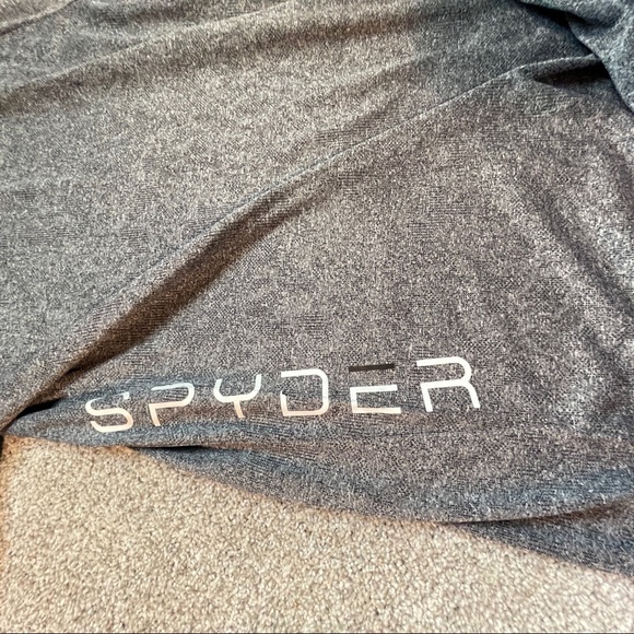 Spyder Men's Quick Dry Short Sleeve Active Tee Quick Dry T-Shirt Gray/Black Sz S - Picture 5 of 7